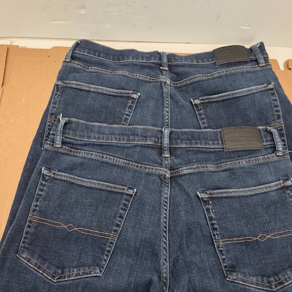 Lucky Brand 223 Straight Dark Blue Denim Jeans Mens Size 36X32 5 Pocket Pants 2 - Picture 4 of 11